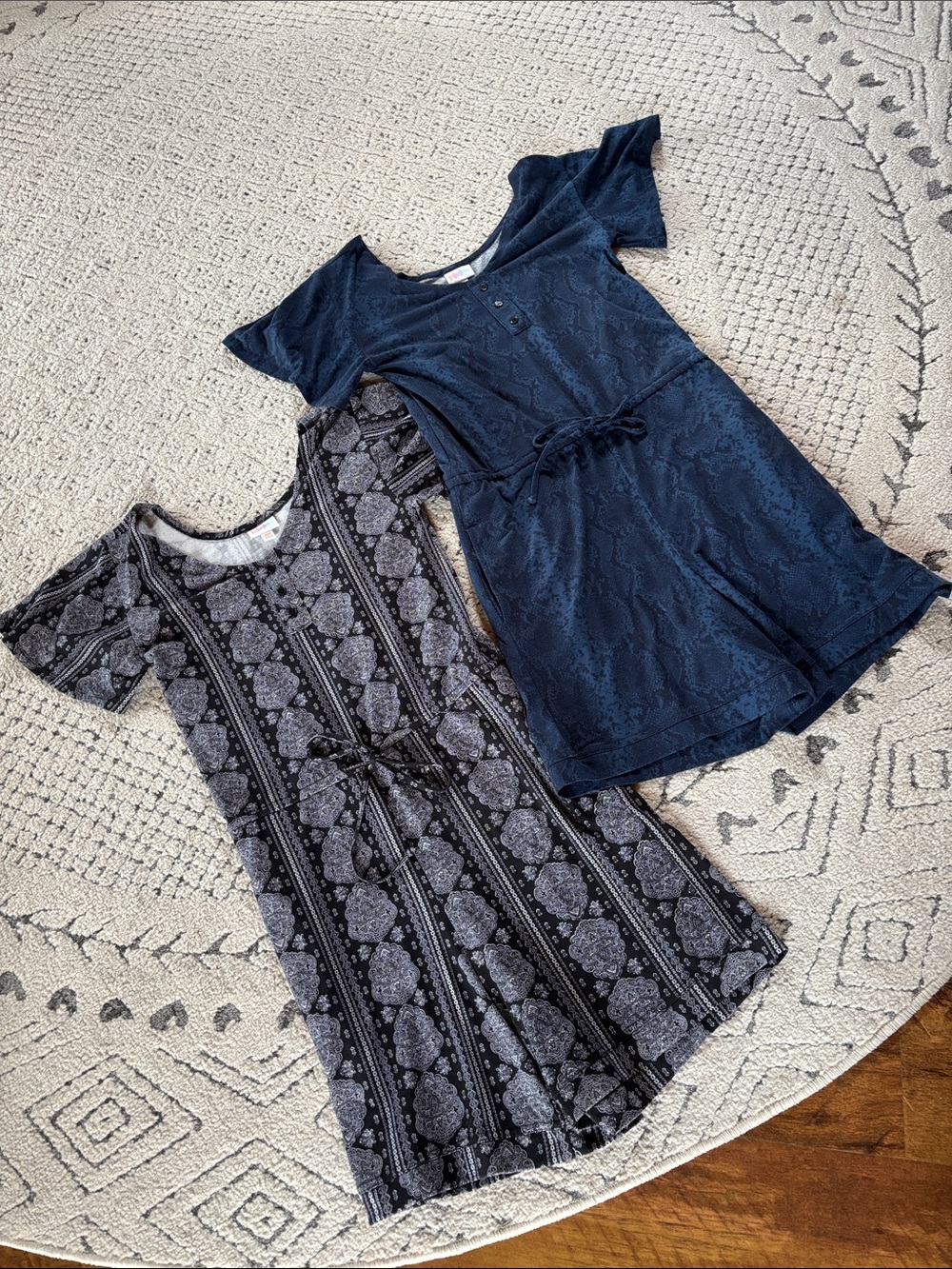 Set of 2 Women’s LLR Romper with Flutter Sleeve & Drawstring Waist SZ XXS